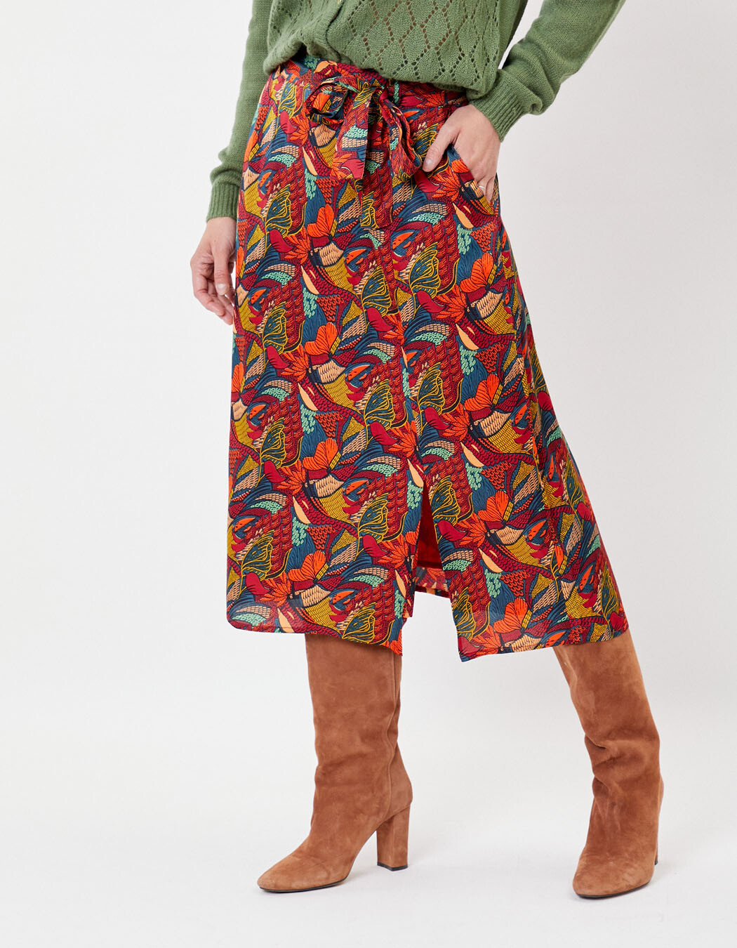 Midi skirt Ecovero femme La Fiancée