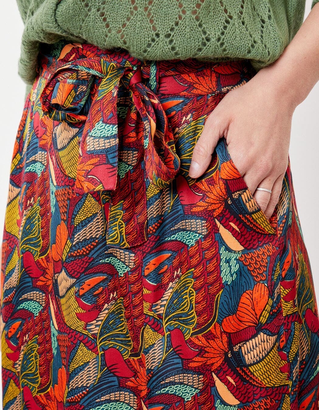 Midi skirt Ecovero femme La Fiancée