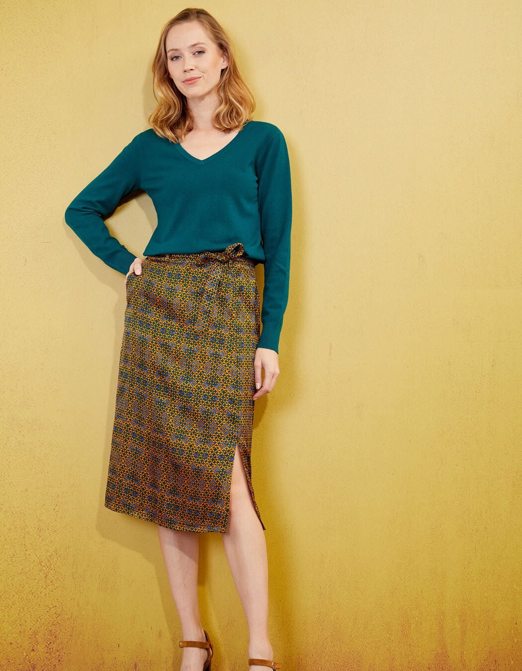 Midi skirt Ecovero femme La Fiancée
