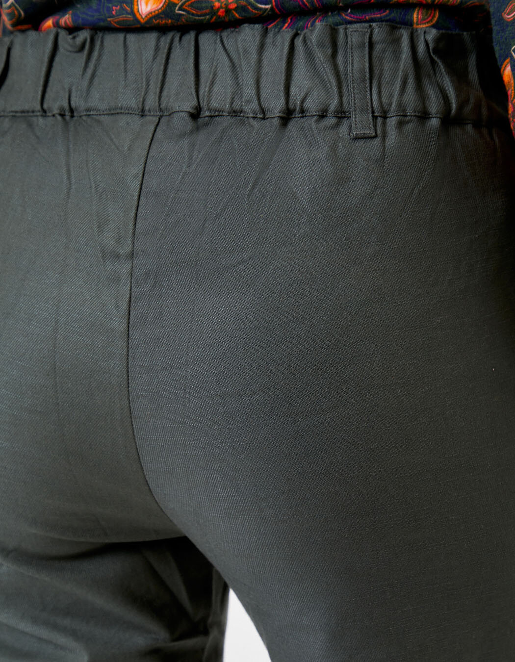 Organic cotton canvas trousers femme La Fiancée