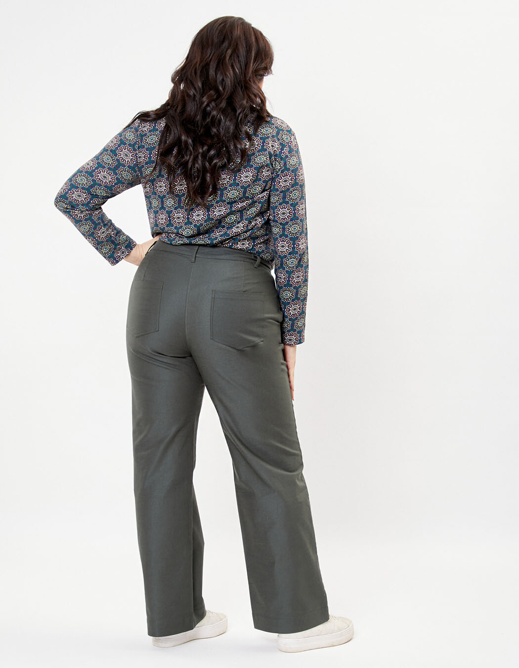 Organic cotton wide-leg trousers femme La Fiancée