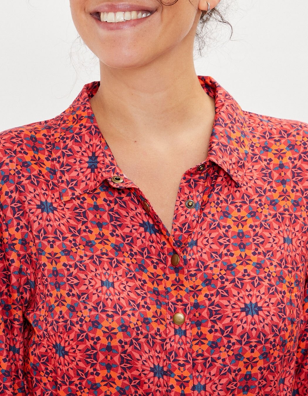 Midi shirt dress Ecovero femme La Fiancée