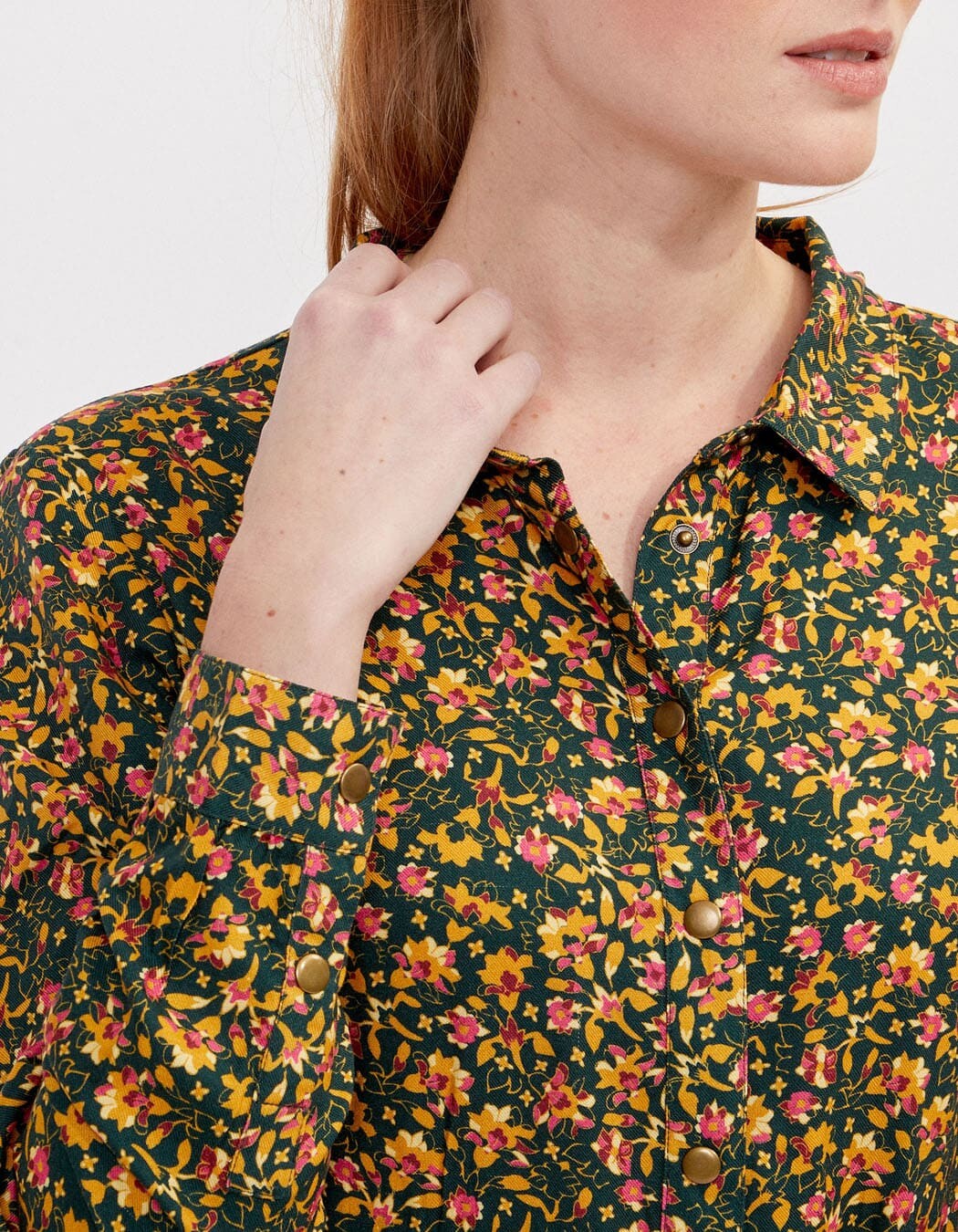 Midi shirt dress Ecovero femme La Fianc&eacute;e