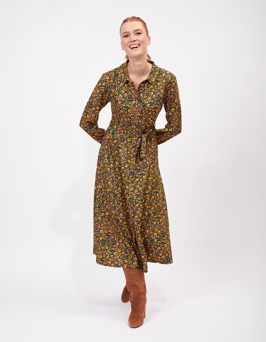 Midi shirt dress Ecovero femme La Fianc&eacute;e