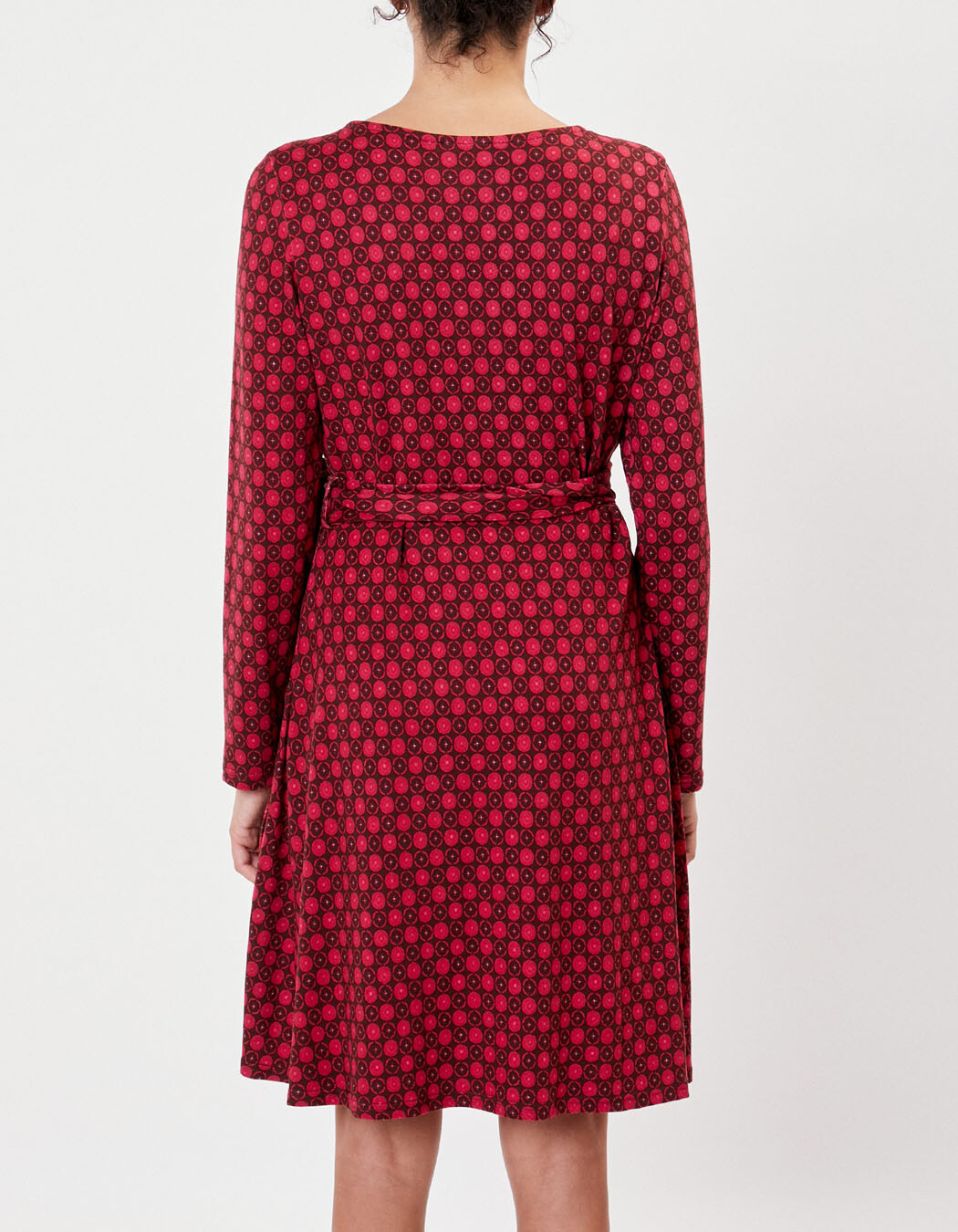 Jersey knit wrap dress femme La Fiancée