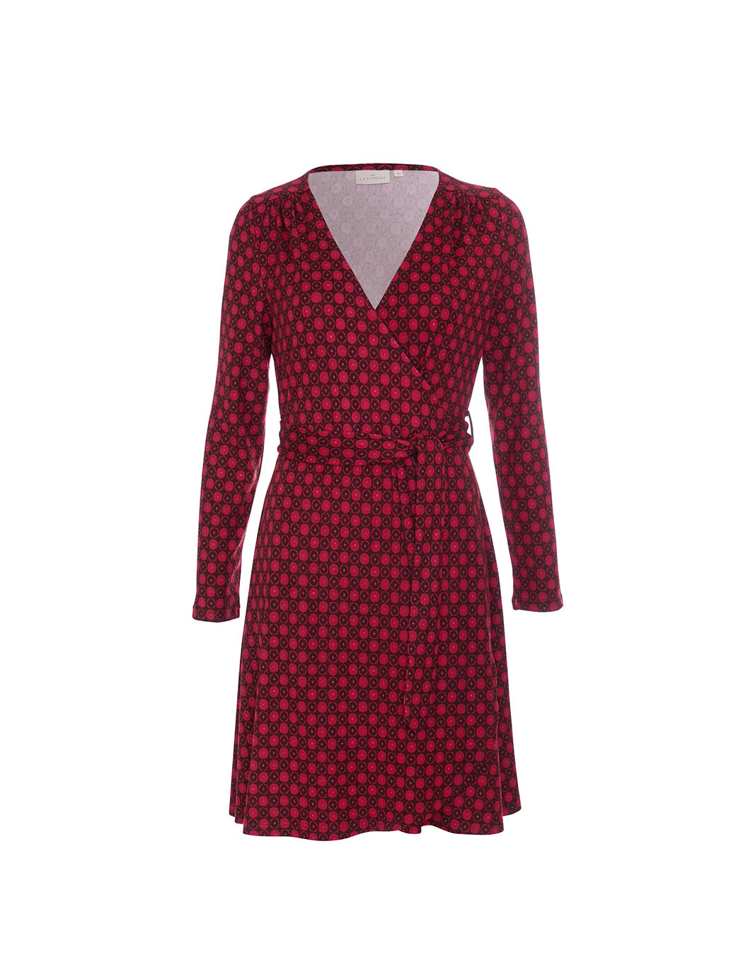 Jersey knit wrap dress femme La Fiancée