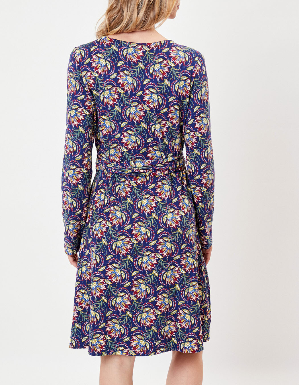 Jersey knit wrap dress femme La Fiancée