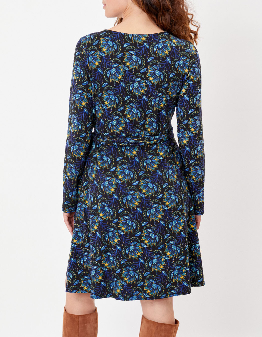 Jersey knit wrap dress femme La Fiancée