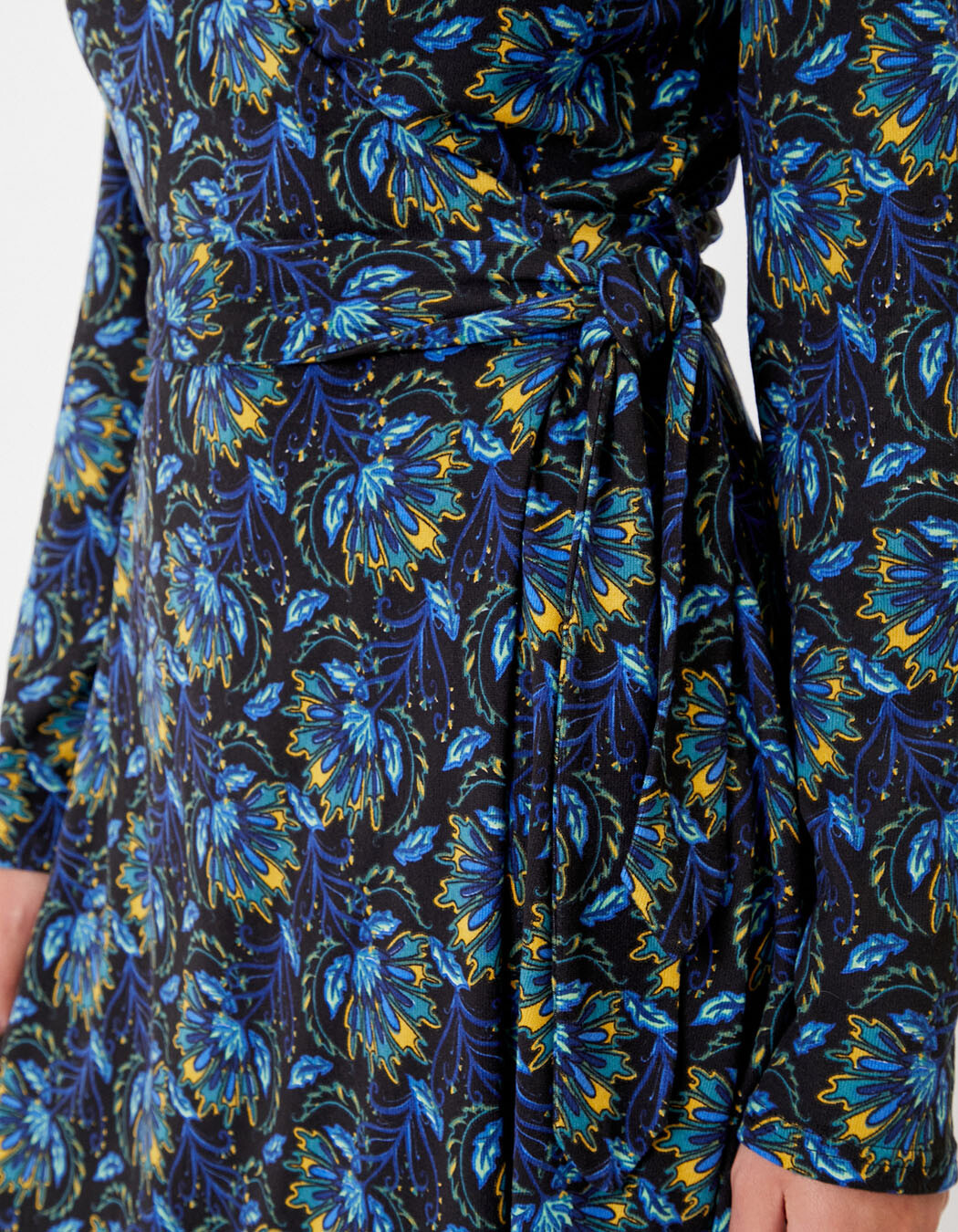 Jersey knit wrap dress femme La Fiancée