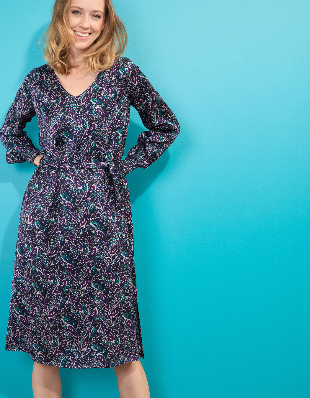Ecovero midi dress femme La Fiancée