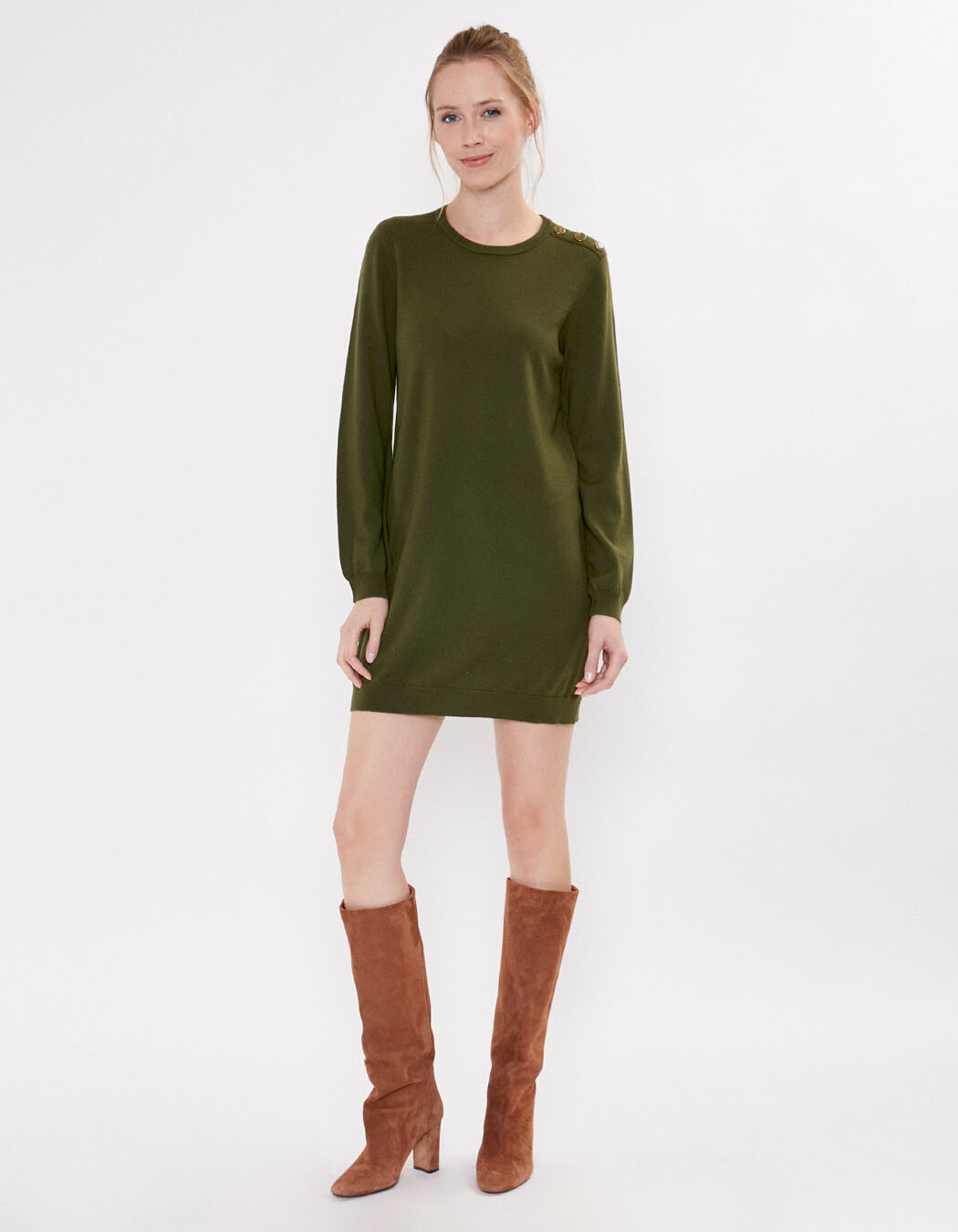 Merino wool jumper dress femme La Fiancée