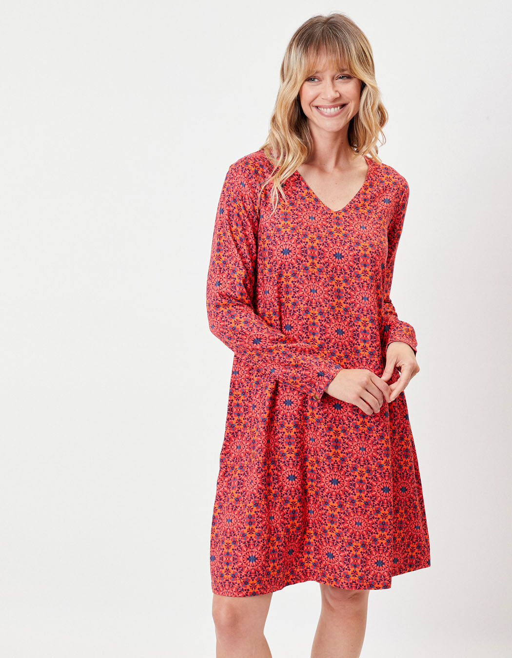 Ecovero flared dress femme La Fiancée
