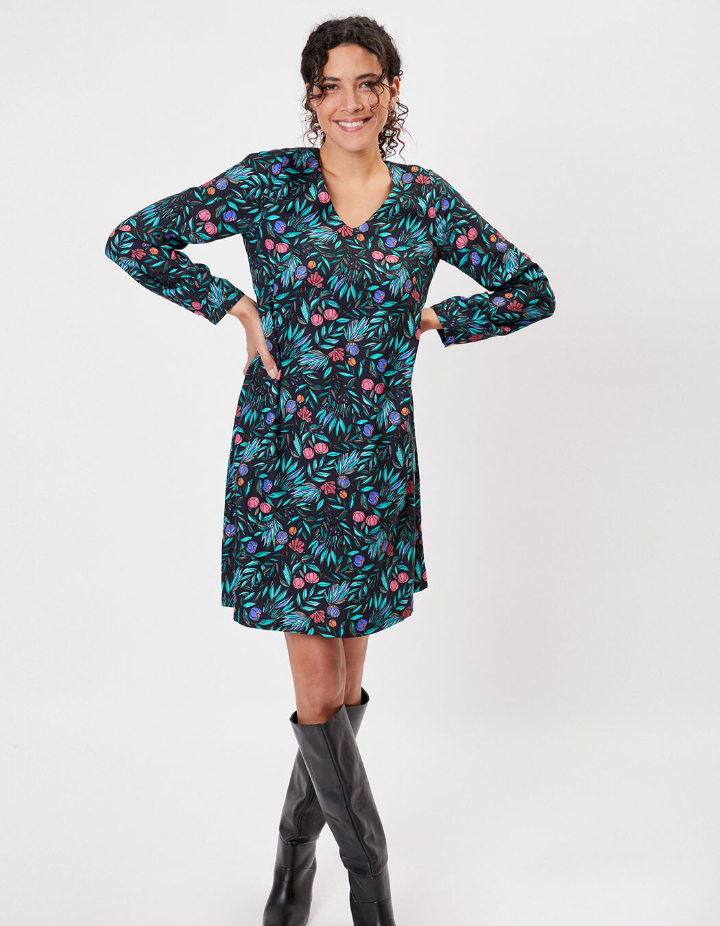 Ecovero flared dress femme La Fianc&eacute;e