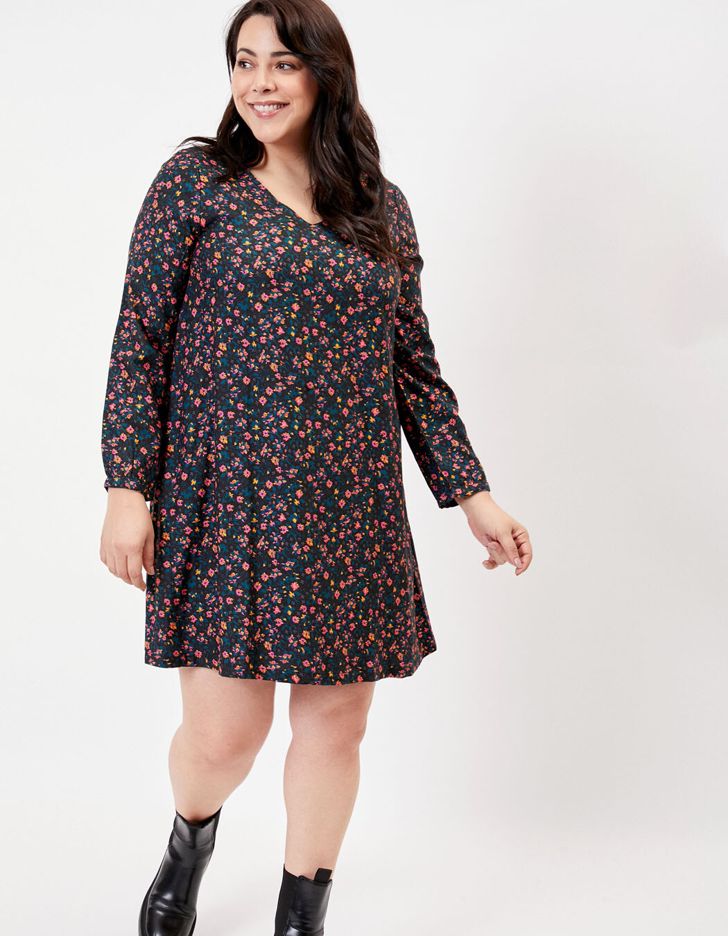 Ecovero flared dress femme La Fiancée