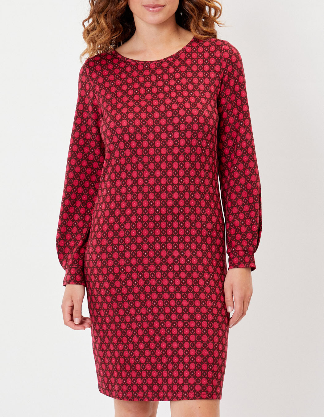 Printed straight dress femme La Fiancée