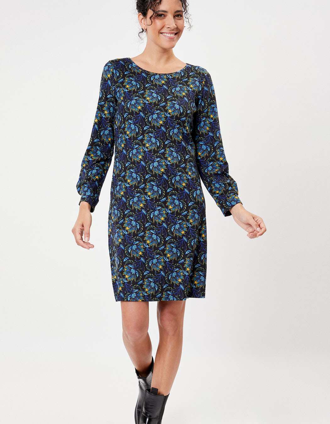 Printed straight dress femme La Fiancée