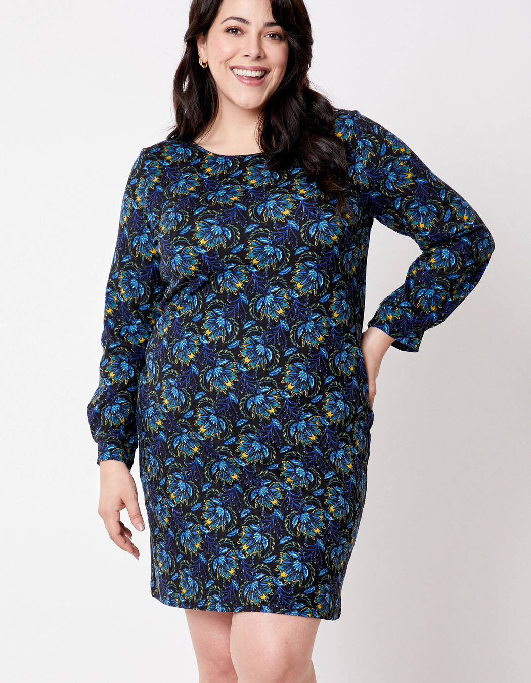 Printed straight dress femme La Fiancée