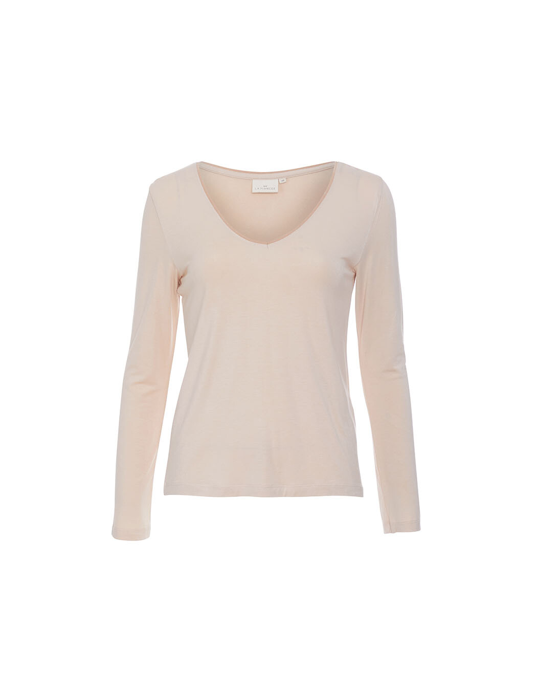 Ecovero flowing v-neck T-shirt femme La Fiancée