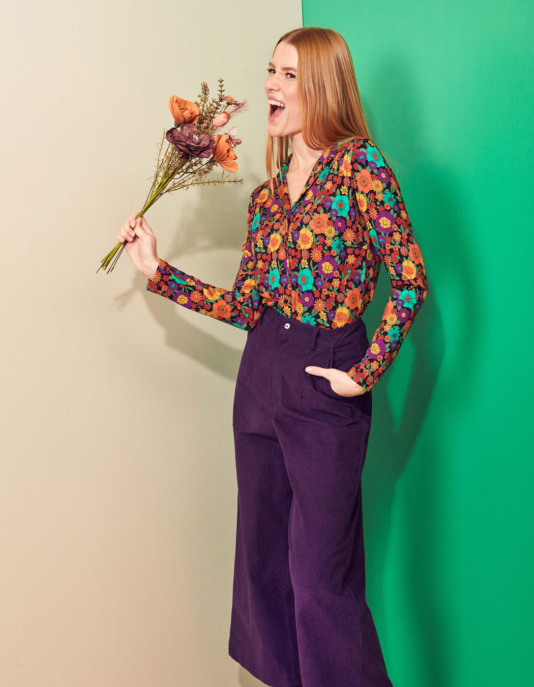 Tailored collar blouse top femme Princesse Nomade
