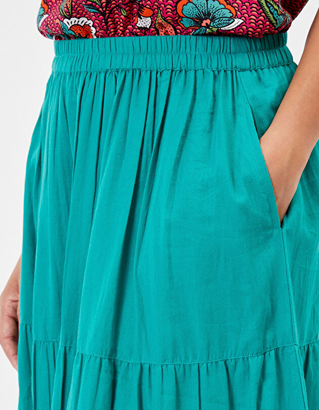 Long ruffled skirt organic cotton femme La Fianc&eacute;e