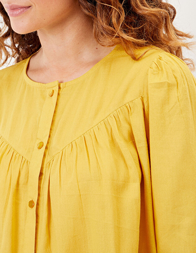Loose-fitting organic cotton blouse femme La Fianc&eacute;e