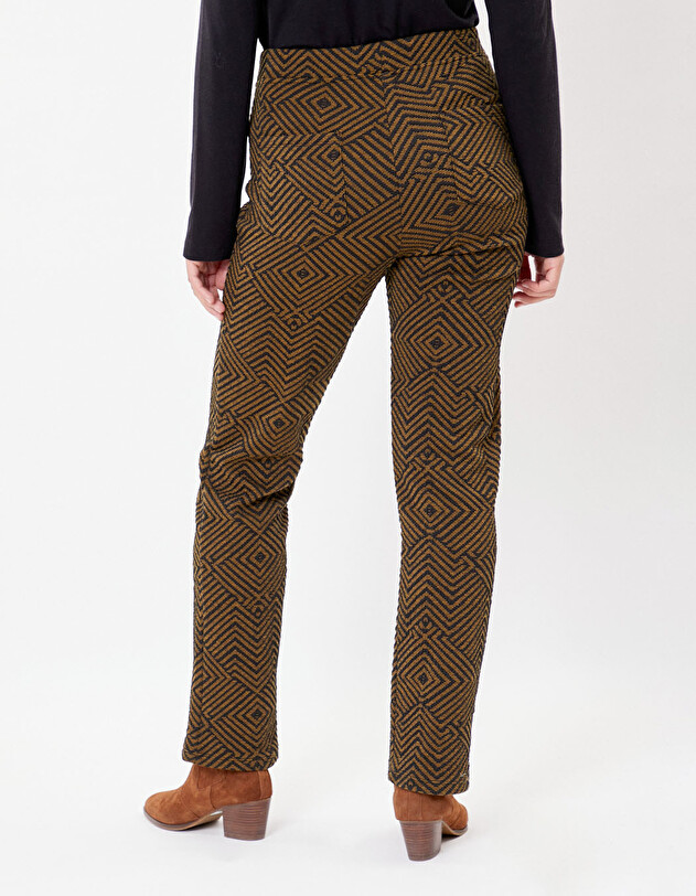 Straight-leg trousers in soft knit femme La Fianc&eacute;e
