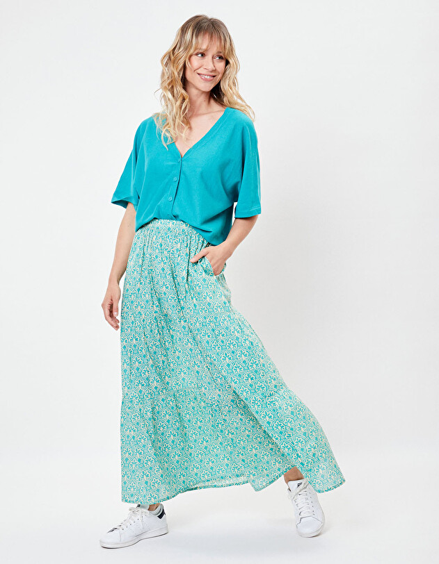 Long skirt in organic cotton femme La Fianc&eacute;e