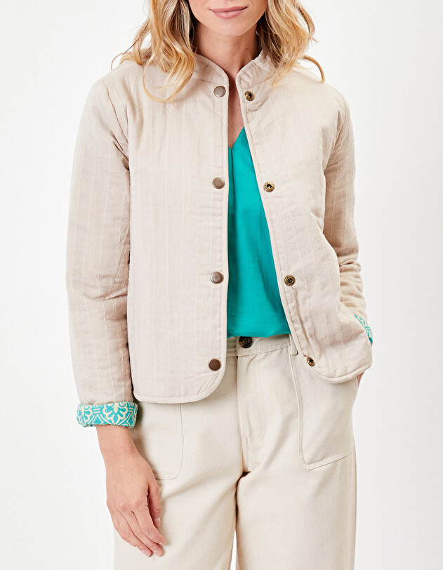 Organic cotton lined quilted jacket femme La Fianc&eacute;e