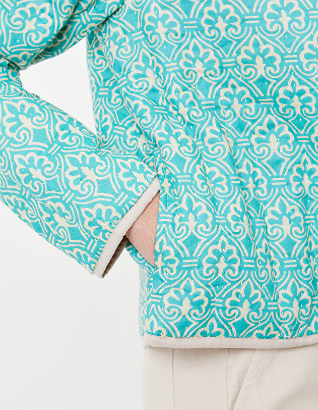 Organic cotton lined quilted jacket femme La Fianc&eacute;e