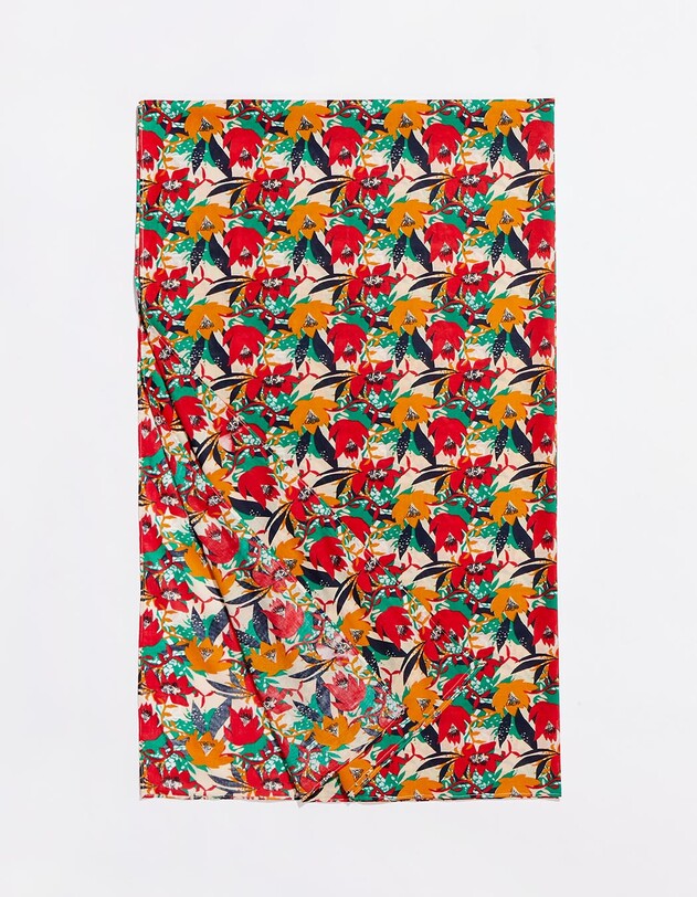Printed cotton voile sarong femme La Fianc&eacute;e