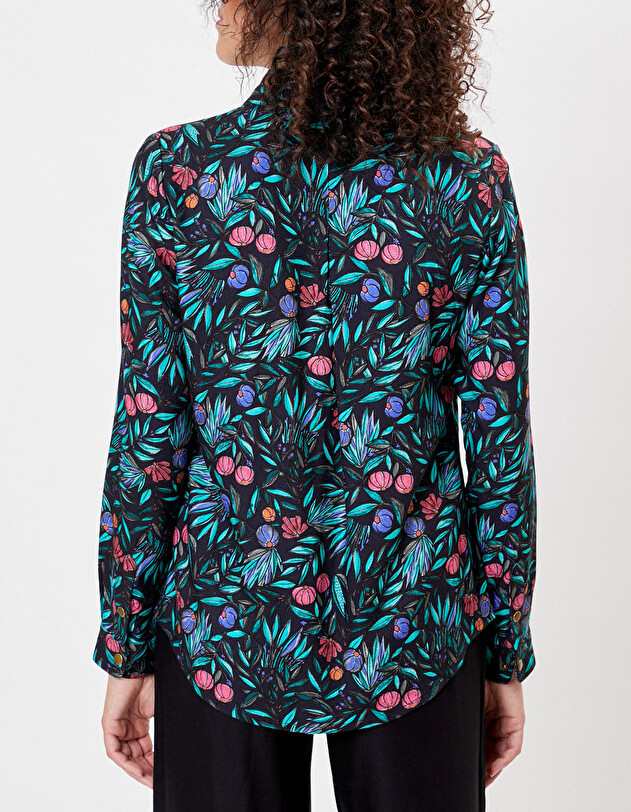 Flowing printed shirt Ecovero femme La Fianc&eacute;e