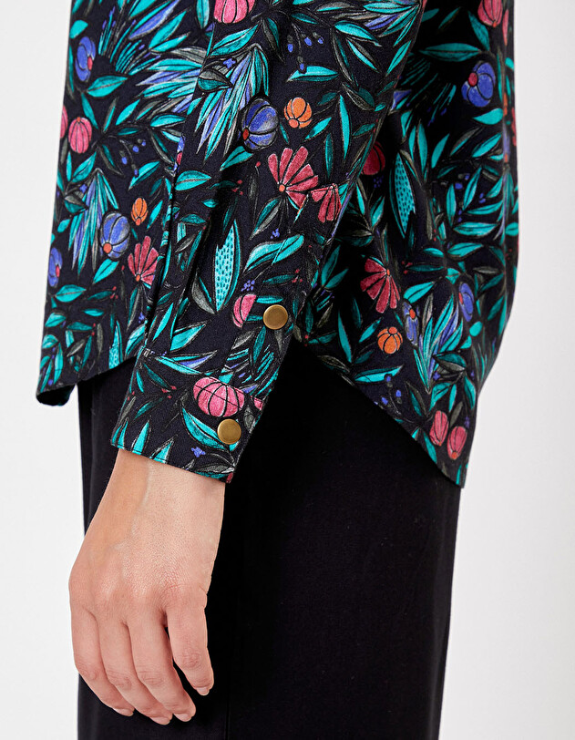 Flowing printed shirt Ecovero femme La Fianc&eacute;e