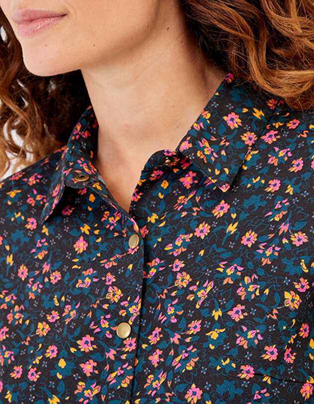 Flowing printed shirt Ecovero femme La Fianc&eacute;e