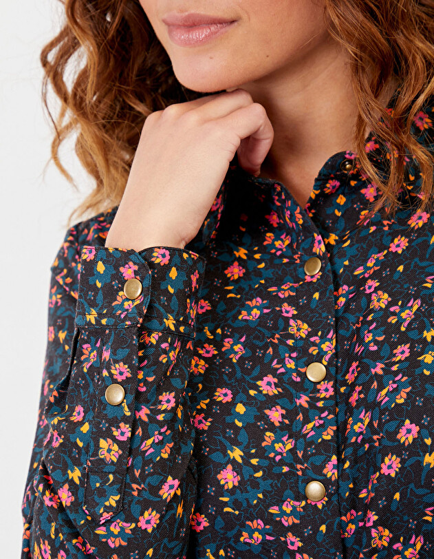 Flowing printed shirt Ecovero femme La Fianc&eacute;e