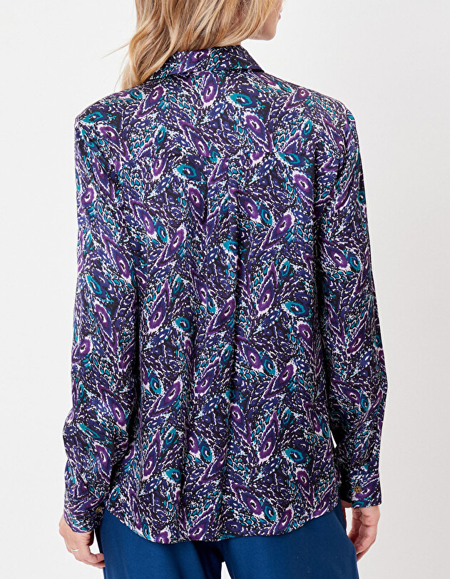 Flowing printed shirt Ecovero femme La Fianc&eacute;e