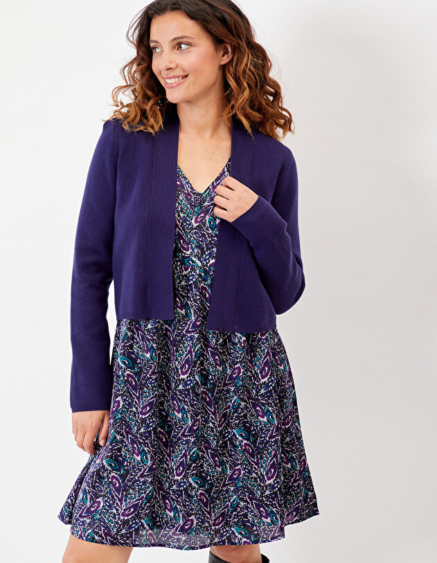 Short plain knit cardigan femme La Fianc&eacute;e