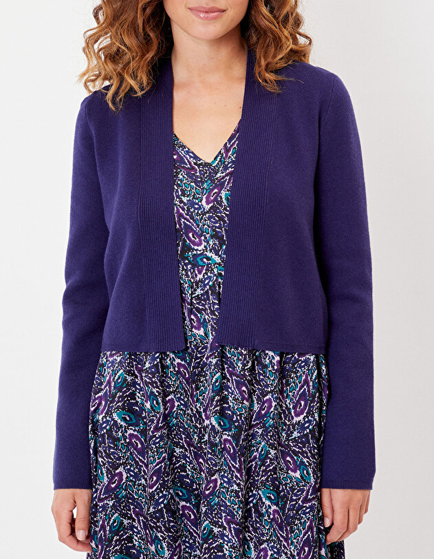 Short plain knit cardigan femme La Fianc&eacute;e