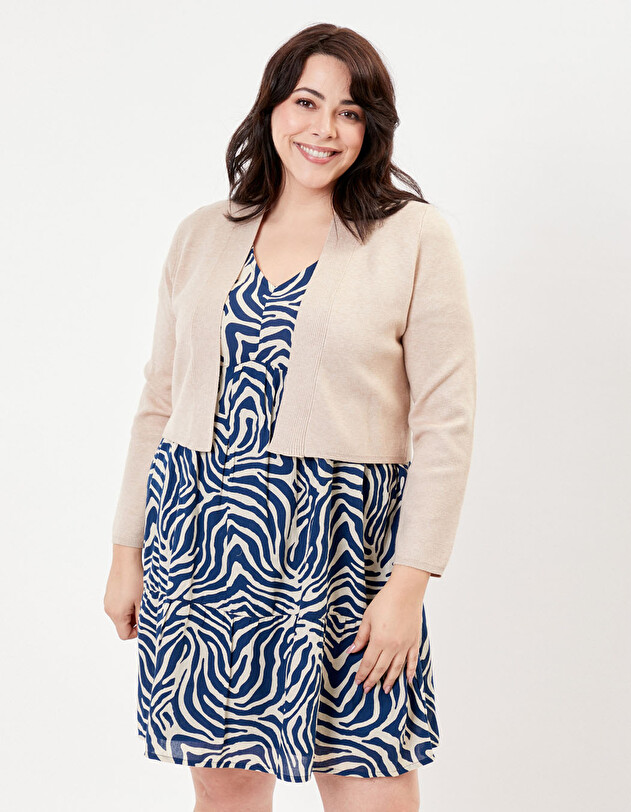 Short plain knit cardigan femme La Fianc&eacute;e