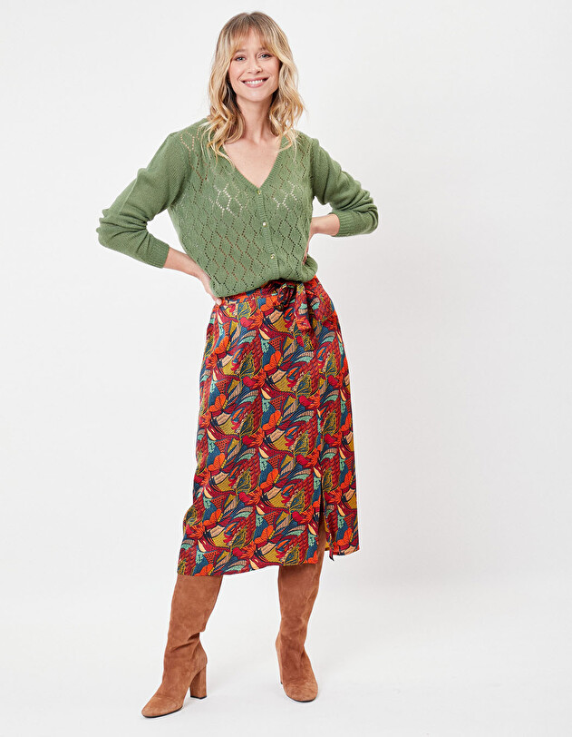 Midi skirt Ecovero femme La Fianc&eacute;e