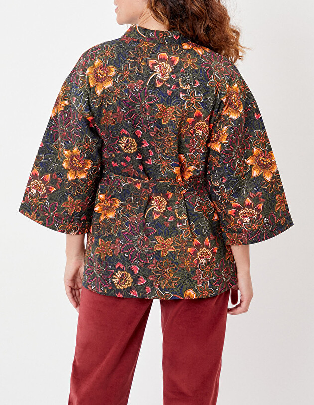 Short Printed Kimono organic cotton femme La Fianc&eacute;e