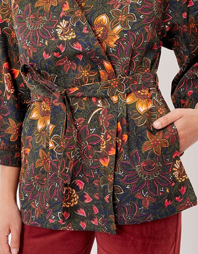 Short Printed Kimono organic cotton femme La Fianc&eacute;e
