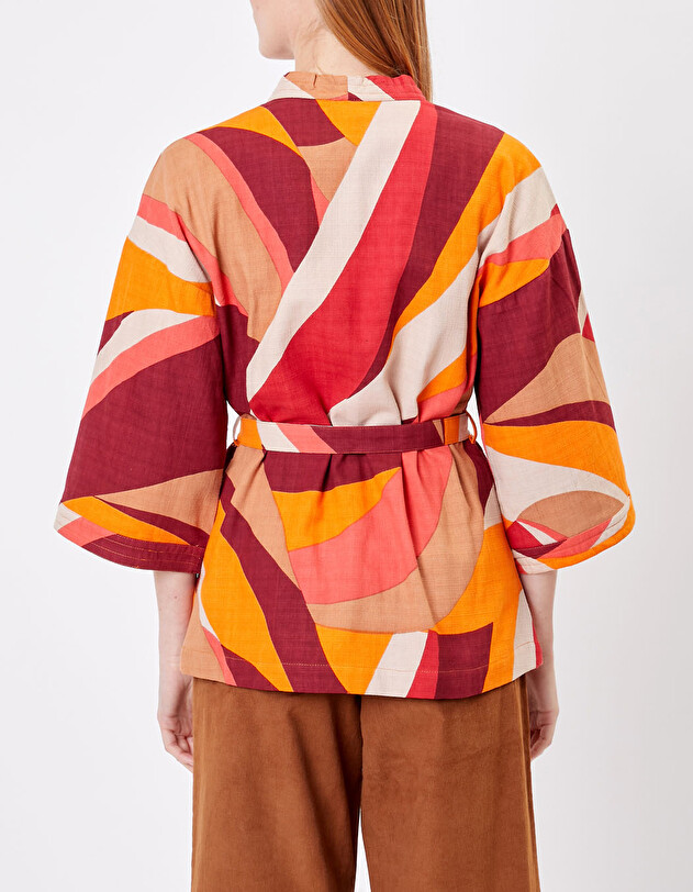 Short Printed Kimono organic cotton femme La Fianc&eacute;e
