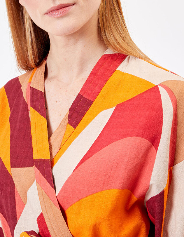 Short Printed Kimono organic cotton femme La Fianc&eacute;e