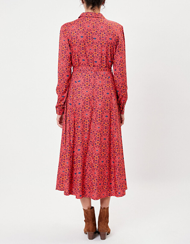 Midi shirt dress Ecovero femme La Fianc&eacute;e