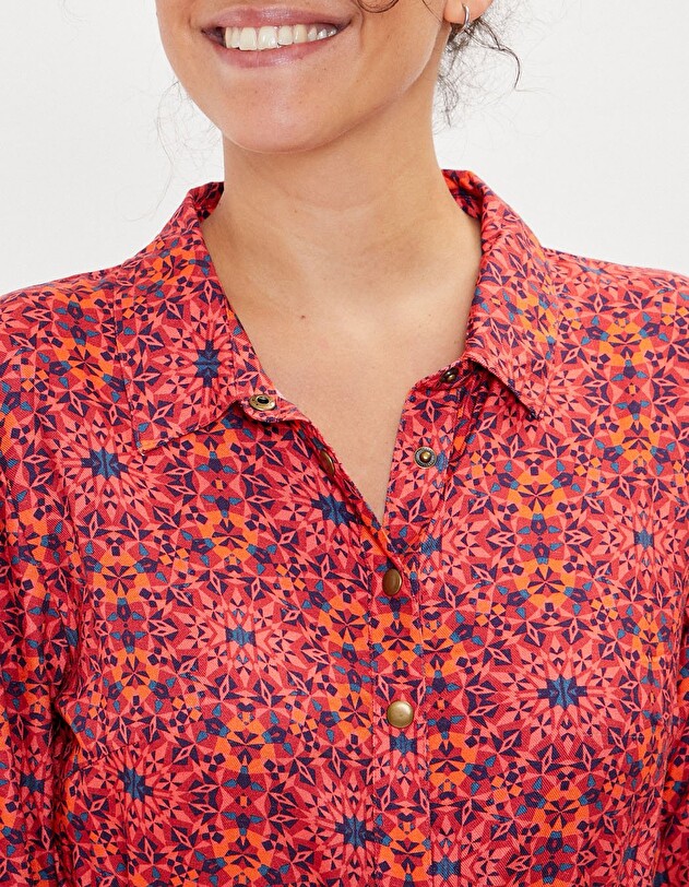 Midi shirt dress Ecovero femme La Fianc&eacute;e