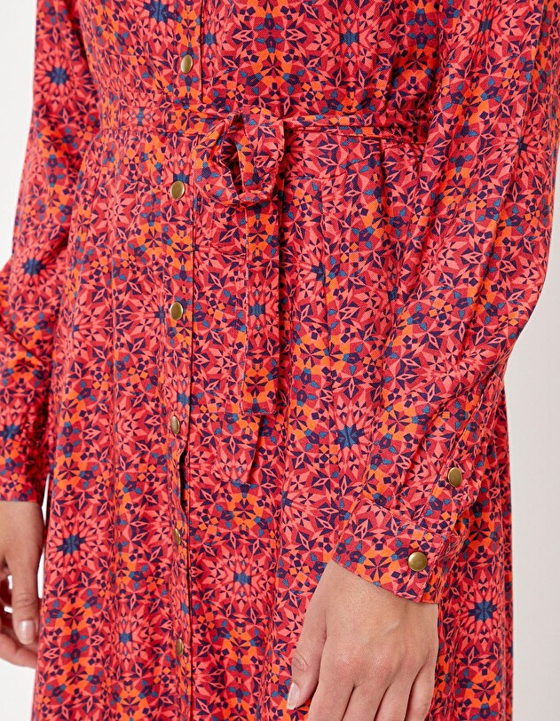 Midi shirt dress Ecovero femme La Fianc&eacute;e