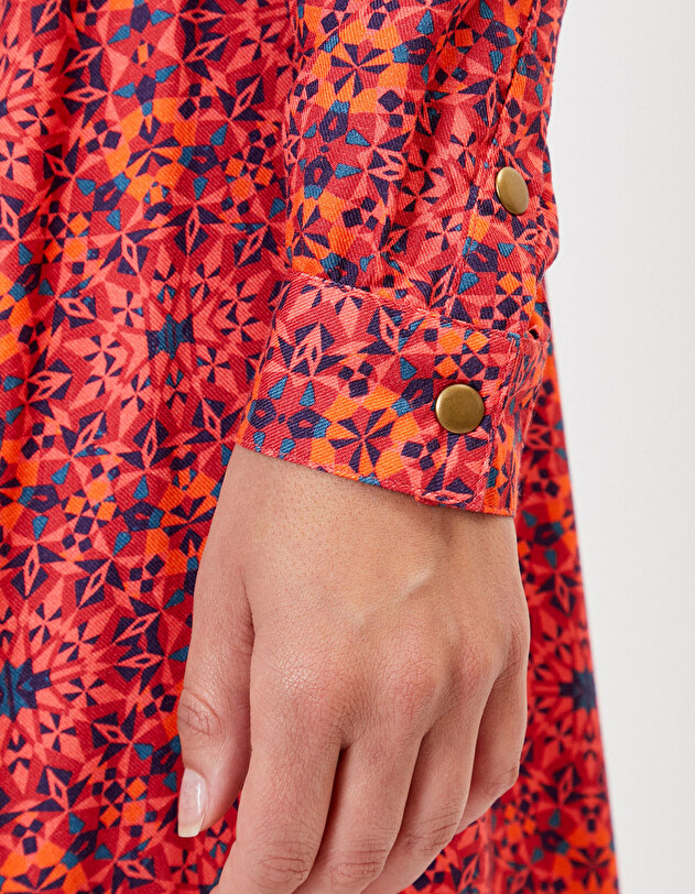 Midi shirt dress Ecovero femme La Fianc&eacute;e