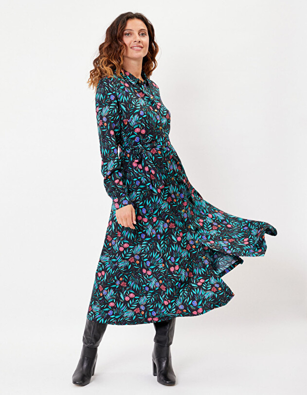 Midi shirt dress Ecovero femme La Fianc&eacute;e