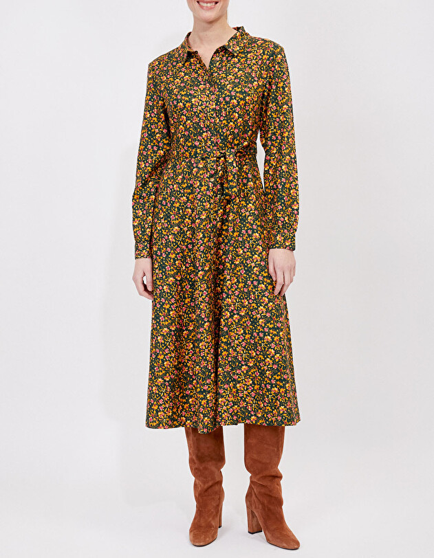 Midi shirt dress Ecovero femme La Fianc&eacute;e