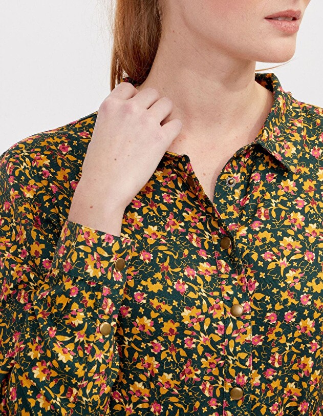 Midi shirt dress Ecovero femme La Fianc&eacute;e